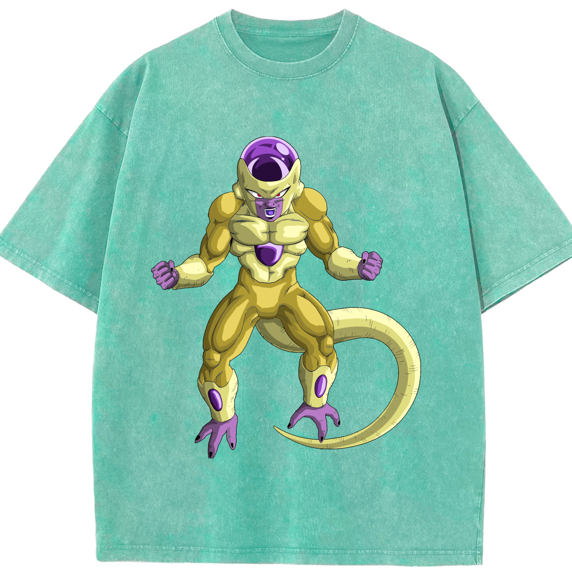 （画像用） ドラゴンボール フリーザ DRAGON BALL Frieza 綿100% ヴィンテージ風 半袖Tシャツ（フロントプリント）